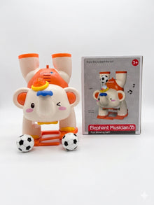 Elephant Musical Toy with Soccer Balls – Interactive Basketball Hoop & Music Player for Kids | Ages 3+ | Toys n Stuff Pakistan