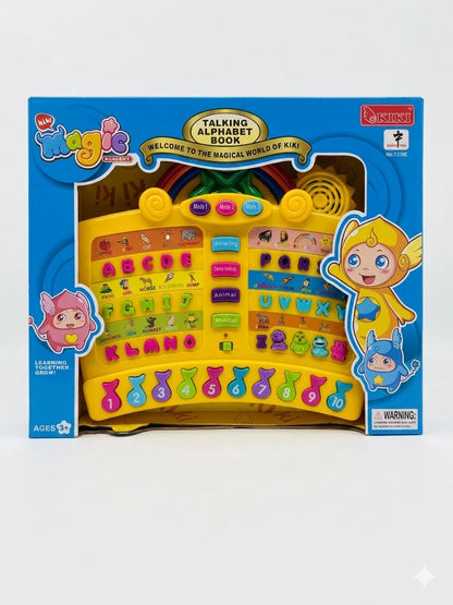 Kiki & Friends Talking Alphabet Book – Interactive Learning Toy with Lights & Sounds | Ages 12m+ | Takara Tomy | Toys n Stuff Pakistan