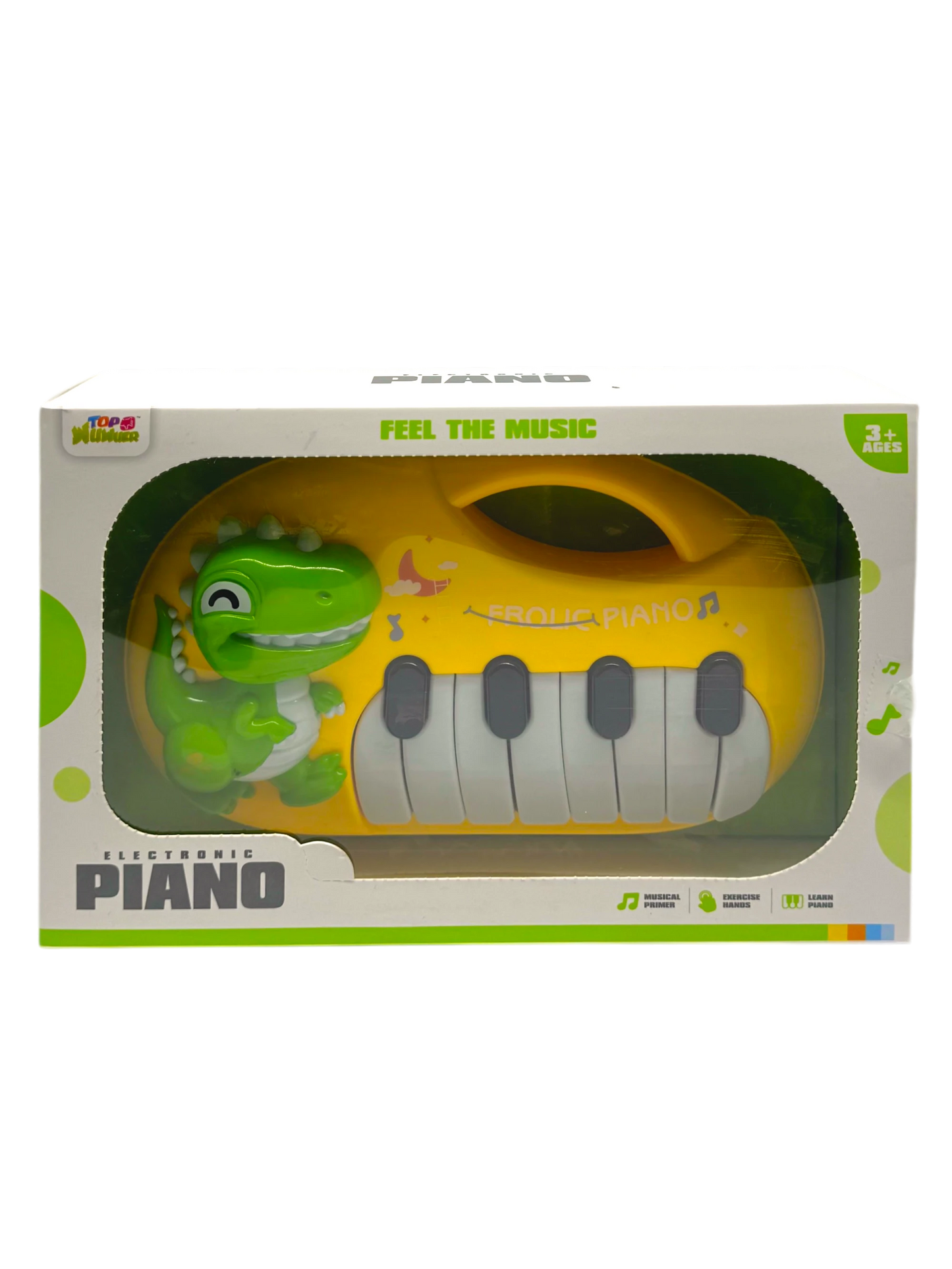Frolic Piano Dinosaur Musical Toy – Portable Mini Keyboard for Toddlers | Ages 18m+ | Toys n Stuff Pakistan