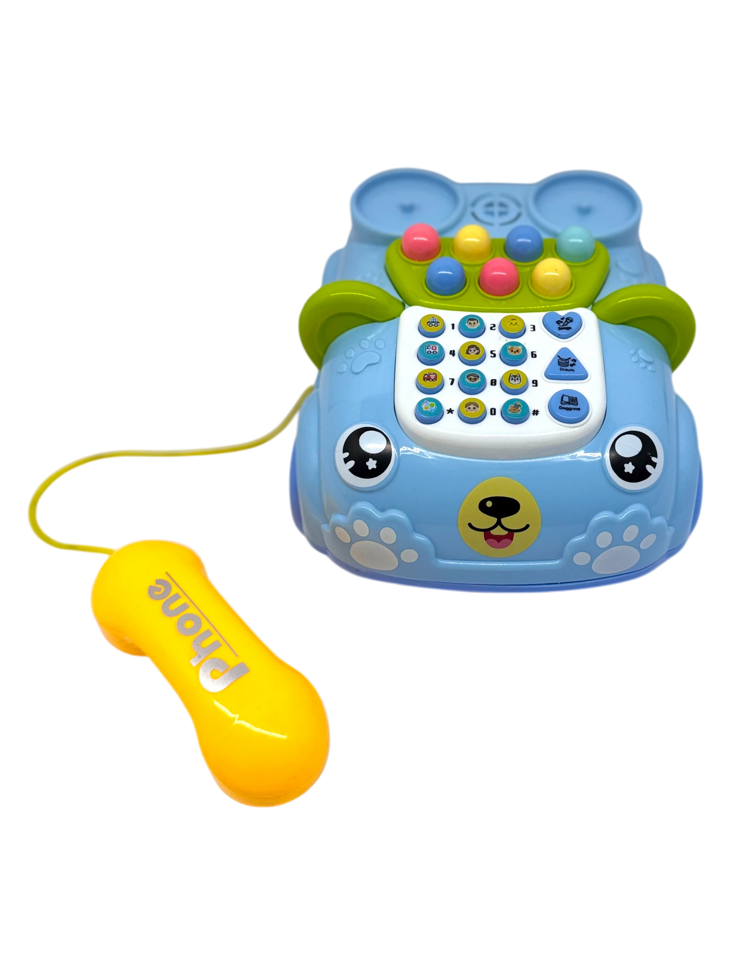 Early Education Telephone Car – Musical Learning Toy with Lights, Bump & Go Action | Ages 12m+ | Toys n Stuff Pakistan