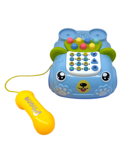 Early Education Telephone Car – Musical Learning Toy with Lights, Bump & Go Action | Ages 12m+ | Toys n Stuff Pakistan