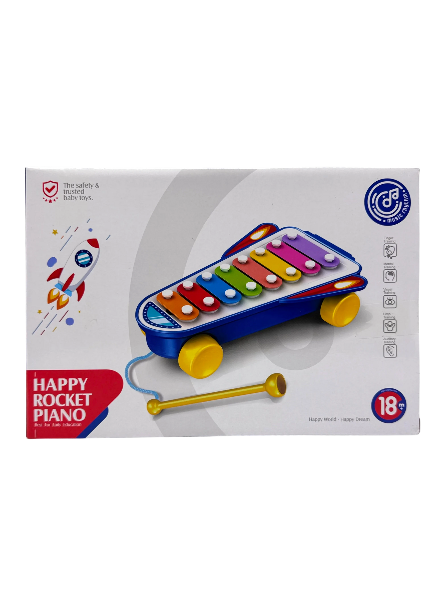 Happy Rocket Piano for Kids – Educational Musical Toy with Lights & Sounds | Ages 18m+ | Toys n Stuff Pakistan