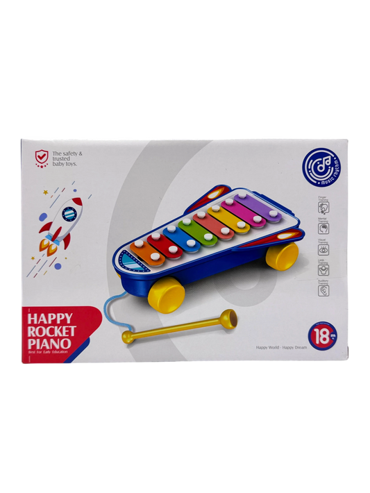 Happy Rocket Piano for Kids – Educational Musical Toy with Lights & Sounds | Ages 18m+ | Toys n Stuff Pakistan