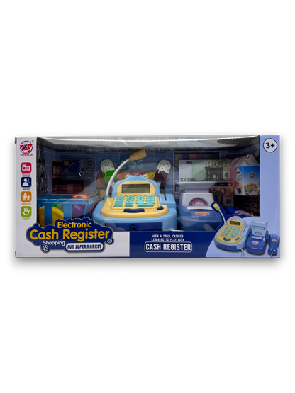 Electronic Cash Register Toy for Kids – Supermarket Play Set with Scanner & Accessories (Ages 3+)