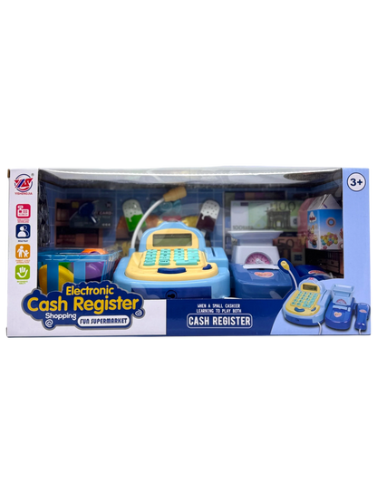 Electronic Cash Register Toy for Kids – Supermarket Play Set with Scanner & Accessories (Ages 3+)