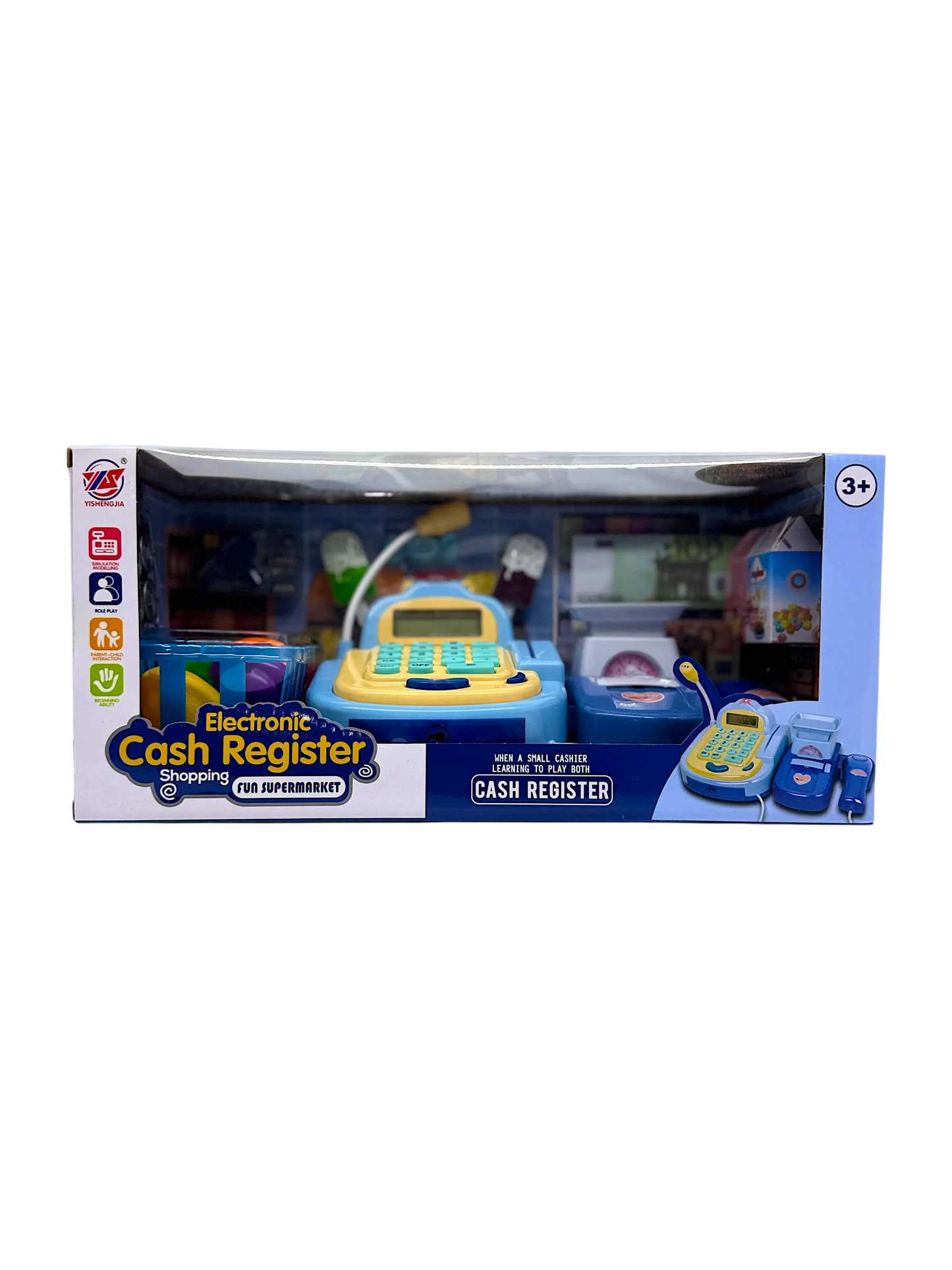 Electronic Cash Register Toy for Kids – Supermarket Play Set with Scanner & Accessories (Ages 3+)