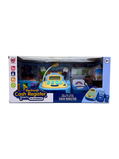 Electronic Cash Register Toy for Kids – Supermarket Play Set with Scanner & Accessories (Ages 3+)