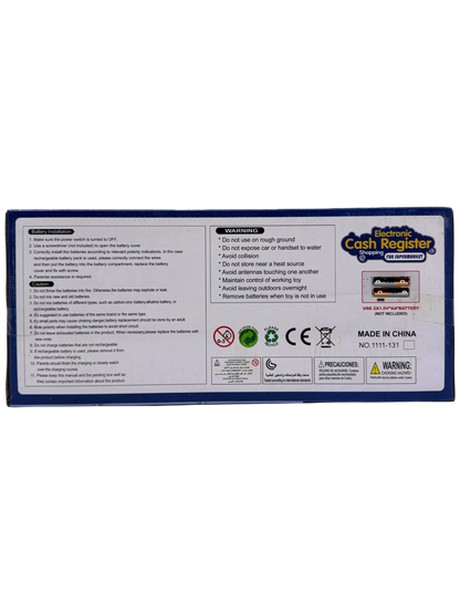 Electronic Cash Register Toy for Kids – Supermarket Play Set with Scanner & Accessories (Ages 3+)