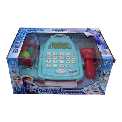 Frozen Cash Register Toy for Kids – Princess Supermarket Play Set with Lights & Sound (Ages 3+)