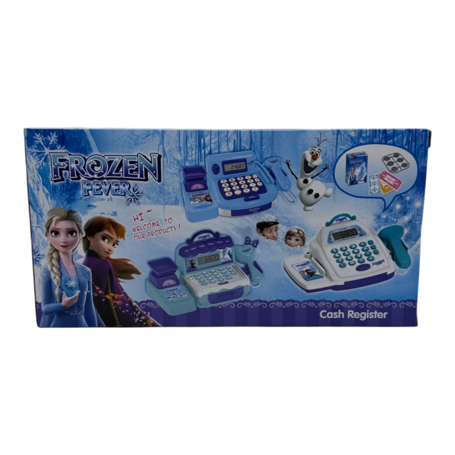 Frozen Cash Register Toy for Kids – Princess Supermarket Play Set with Lights & Sound (Ages 3+)