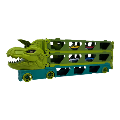 Dinosaur Catapult Truck Toy for Kids – Car Carrier Transporter with Launch Track (3+ Ages)