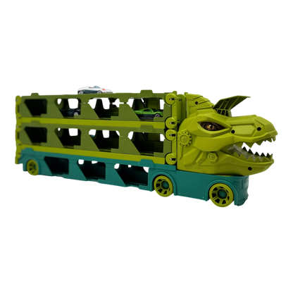 Dinosaur Catapult Truck Toy for Kids – Car Carrier Transporter with Launch Track (3+ Ages)