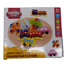 Magic Dough Play Set for Kids – Colorful Clay Kit with Car Shapes & Molds (Ages 3+)