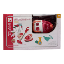 Kids Cleaning Set Toy with Vacuum Cleaner – Sanitary Ware Suit Cleaning Kit (3+ Ages)