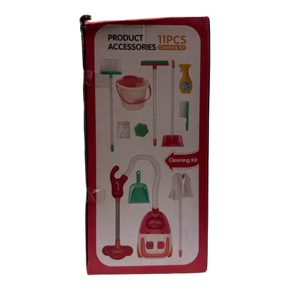 Kids Cleaning Set Toy with Vacuum Cleaner – Sanitary Ware Suit Cleaning Kit (3+ Ages)