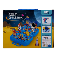 Space Self Spell Box for Kids – DIY Creative Puzzle & Electric Screwdriver Set
