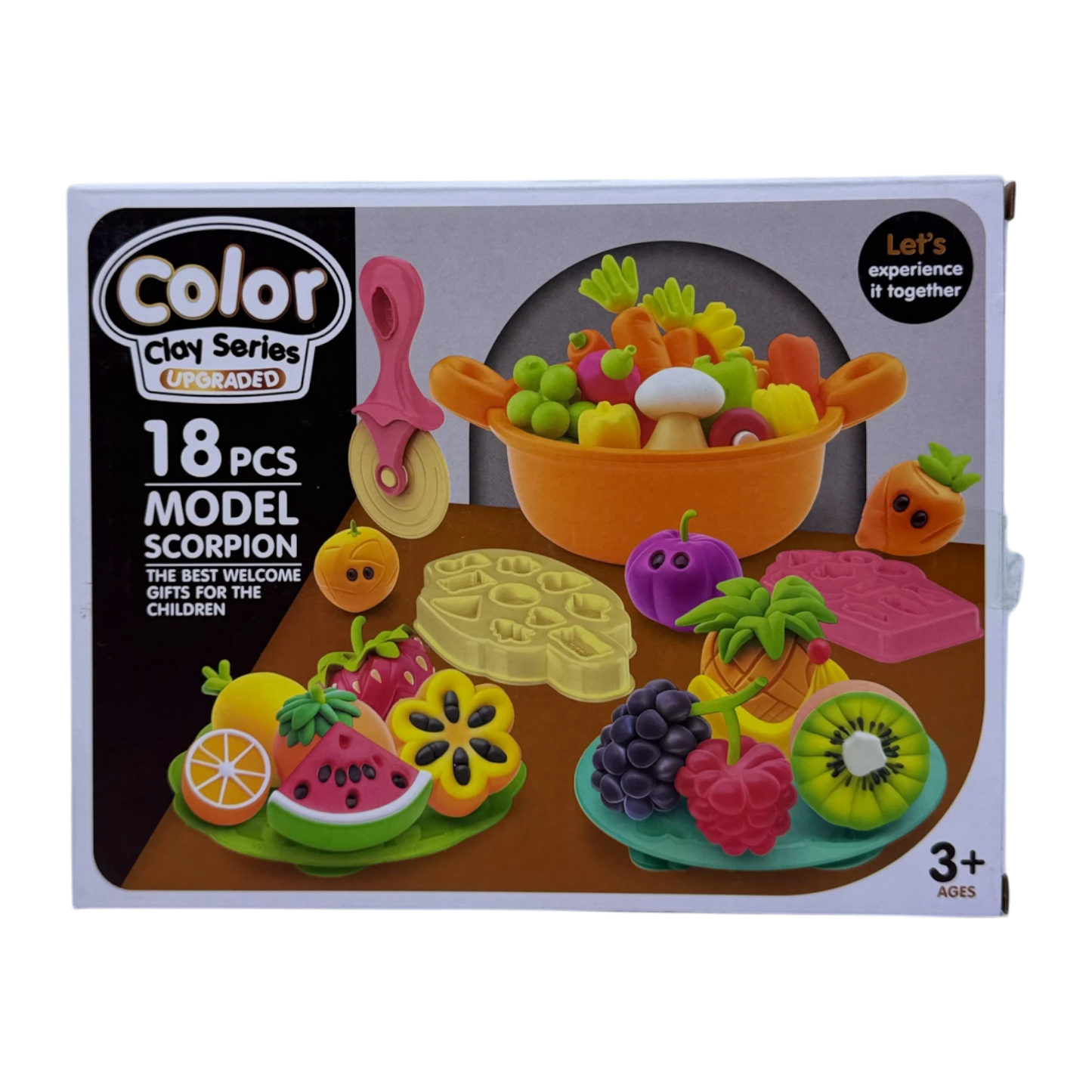Color Clay Series for Kids – 18 PCS Modeling Clay Set with Tools & Molds