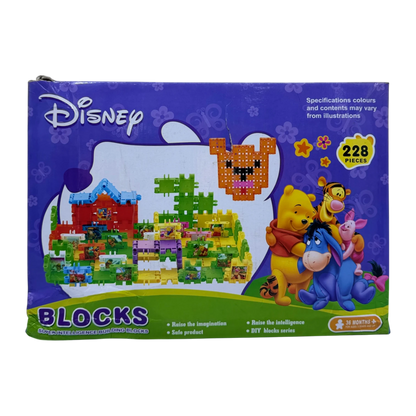 Disney Themed Building Blocks Set – 228 Pieces Creative Construction Toy for Kids