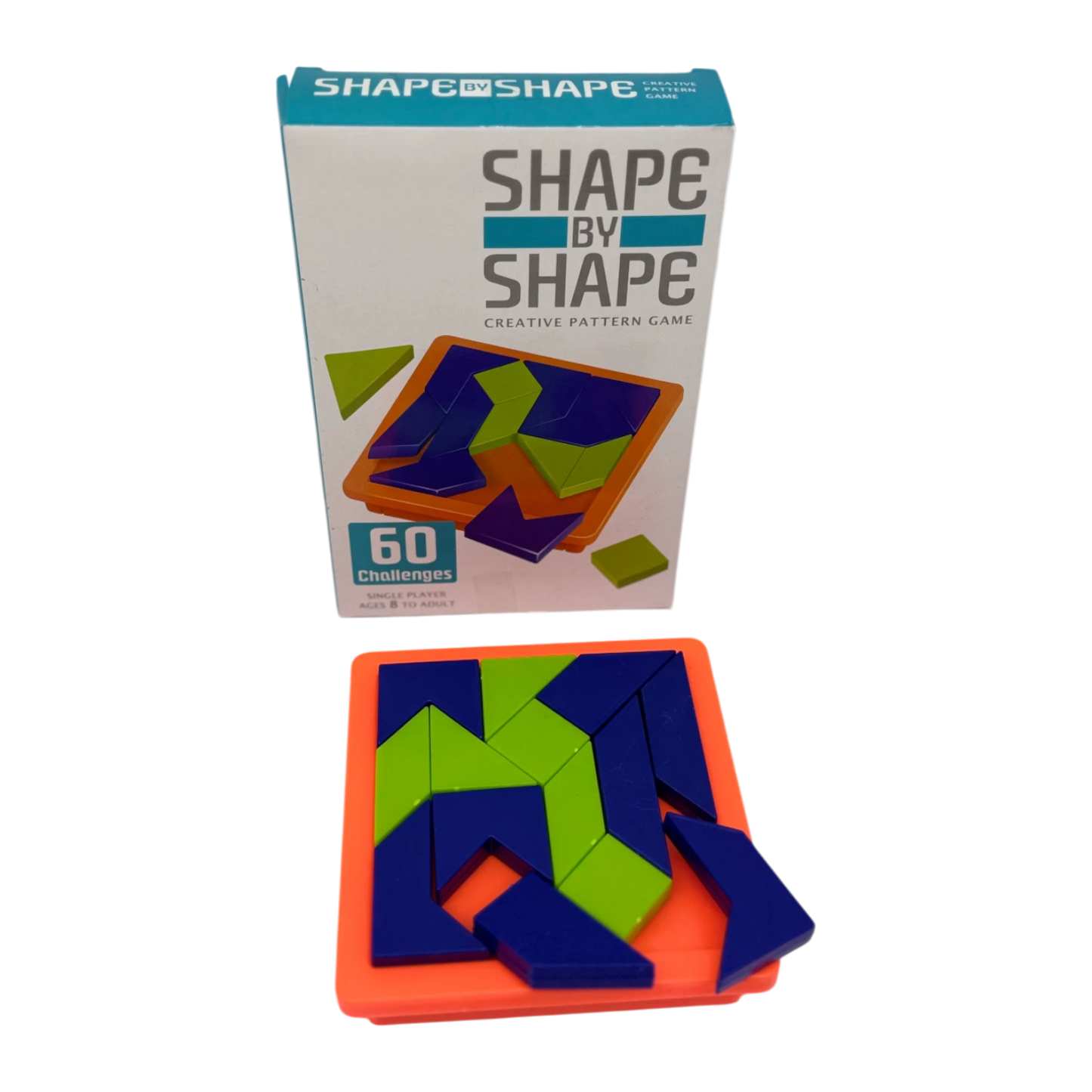 Shape by Shape Creative Pattern Game – Brain Teaser Puzzle with 60 Challenges