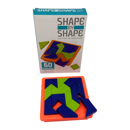 Shape by Shape Creative Pattern Game – Brain Teaser Puzzle with 60 Challenges