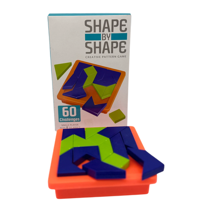 Shape by Shape Creative Pattern Game – Brain Teaser Puzzle with 60 Challenges