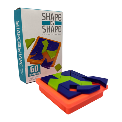 Shape by Shape Creative Pattern Game – Brain Teaser Puzzle with 60 Challenges