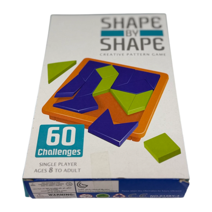 Shape by Shape Creative Pattern Game – Brain Teaser Puzzle with 60 Challenges