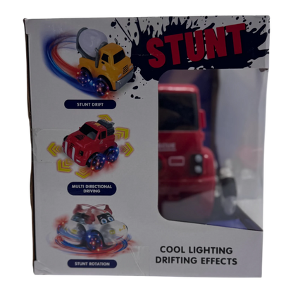 RC City Car Stunt Drift Fire Truck 2.4GHz for Kids 3+ | 360° Rotation Remote Control Car with Lights