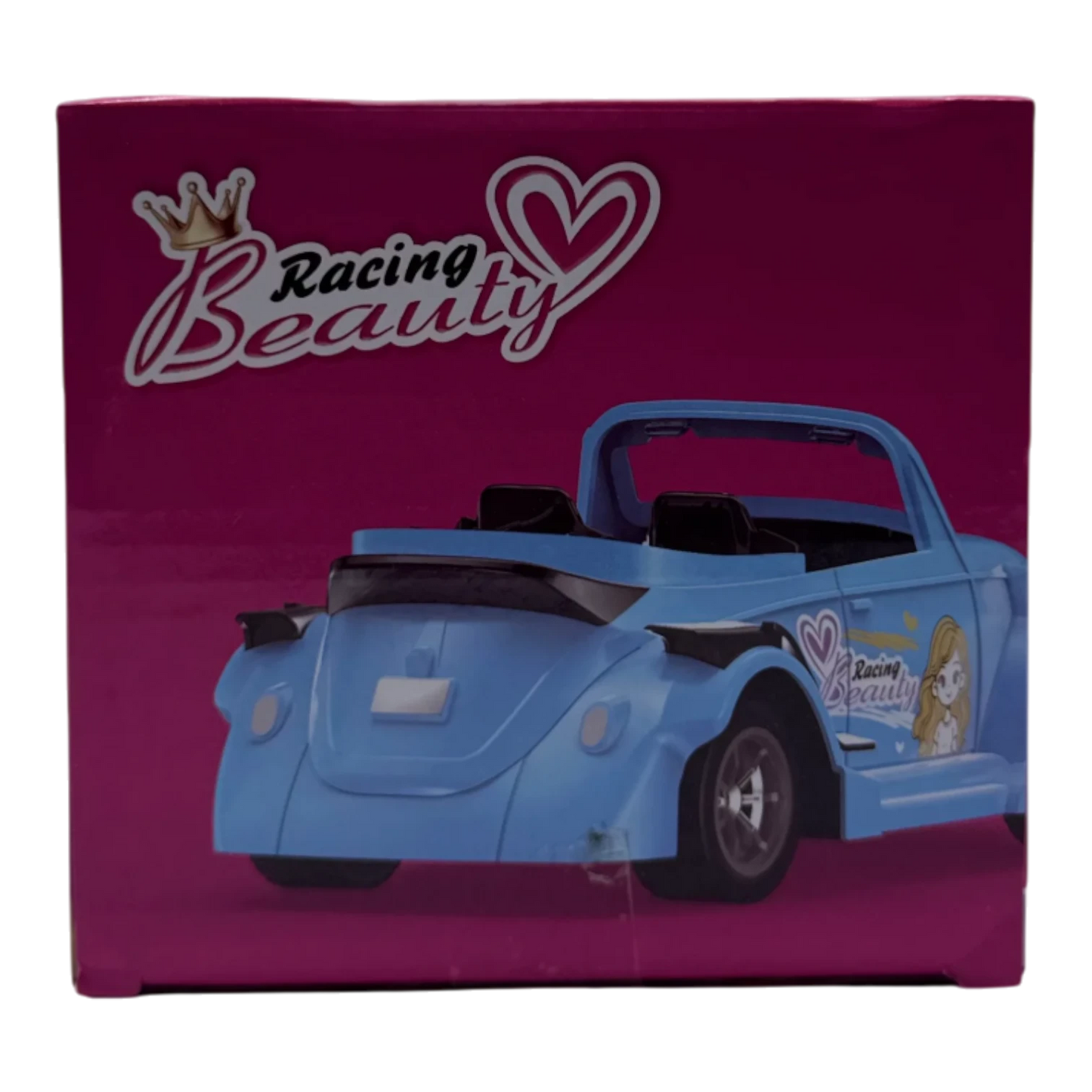 Racing Beauty Doll RC Car for Girls 6+ | Remote Control Barbie Style Convertible Toy Car