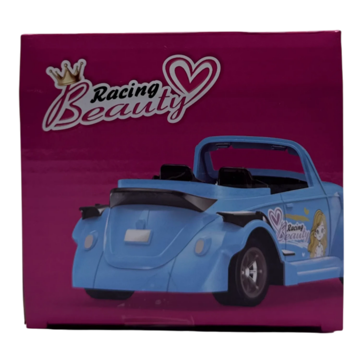 Racing Beauty Doll RC Car for Girls 6+ | Remote Control Barbie Style Convertible Toy Car