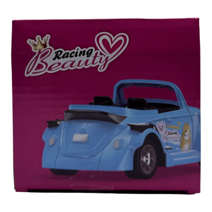 Racing Beauty Doll RC Car for Girls 6+ | Remote Control Barbie Style Convertible Toy Car