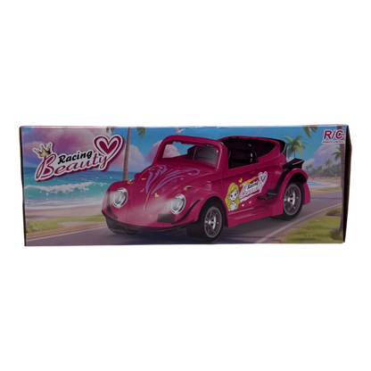 Racing Beauty Doll RC Car for Girls 6+ | Remote Control Barbie Style Convertible Toy Car