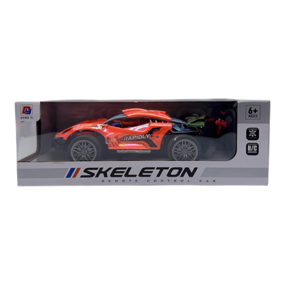 RC Skeleton Sports Car 1:16 Scale for Kids 6+ | Remote Control Racing Car Toy