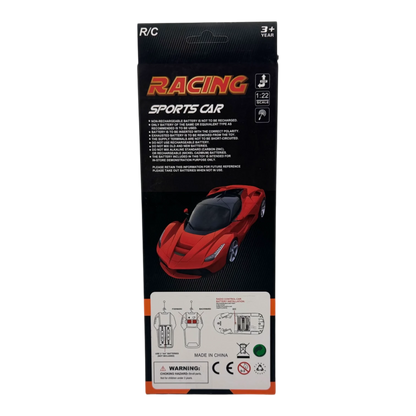 RC Super Sports Car 1:22 Scale for Kids 3+ | Remote Control Racing Car Toy