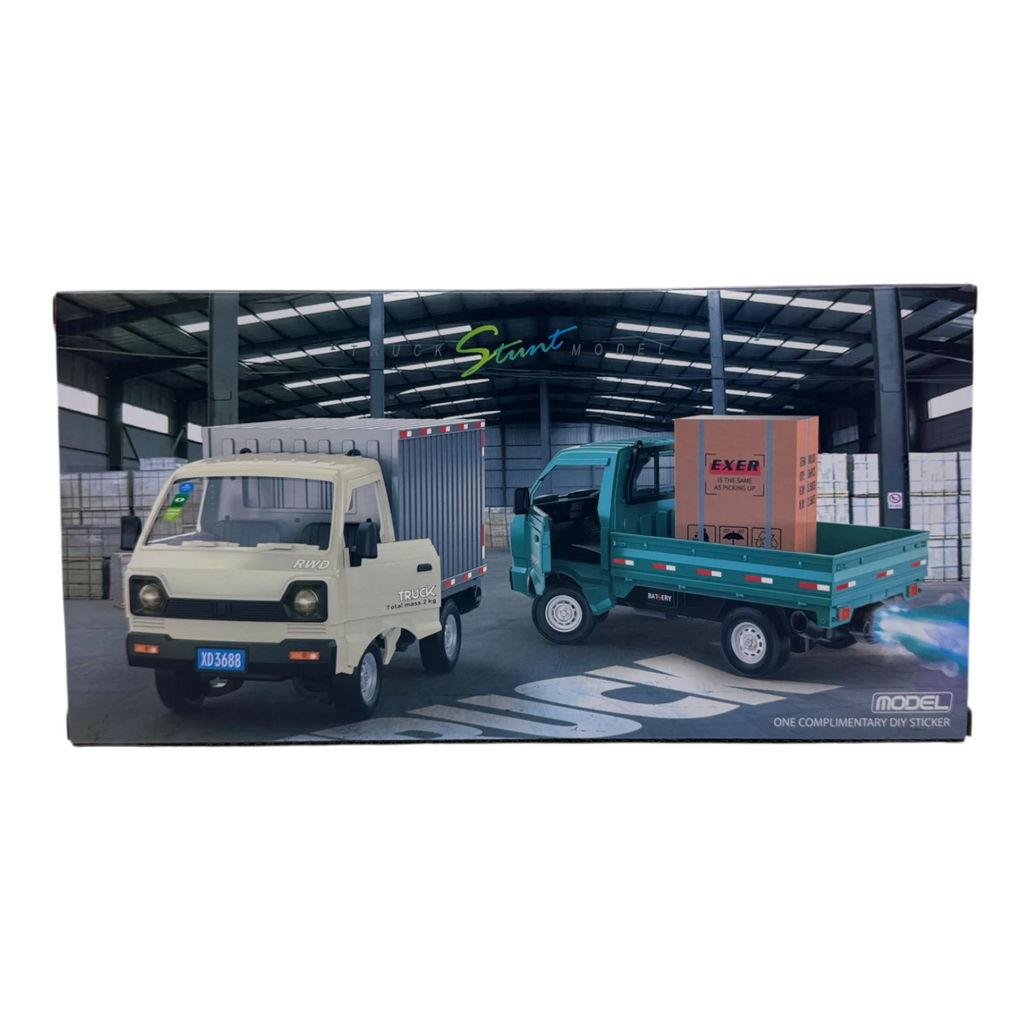 RC Cargo Truck 1:16 Scale 2.4GHz for Kids 6+ | Remote Control Delivery Truck with Lights and Spray