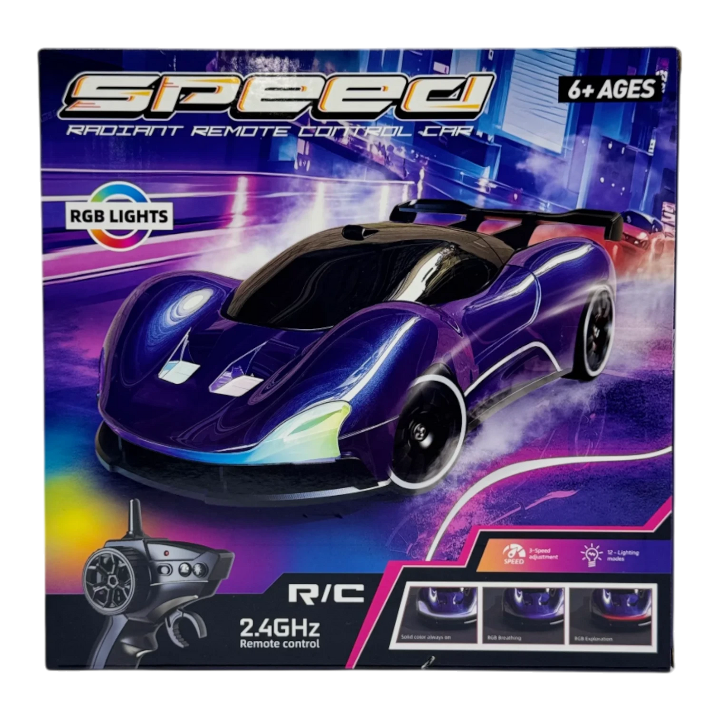 RC Police Sports Car 2.4GHz for Kids 6+ | Speed Radiant Remote Control Drift Car with Lights