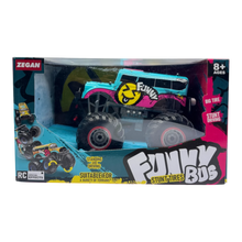 Funny Stunt Tires Bus RC Car – Big Wheel Off-Road Stunt Bus Toy for Kids (Zegan)