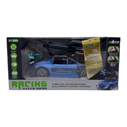 Racing Water Bomb RC Car 1:20 – Remote Control Shooting Car with Water Gel Bullets for Kids