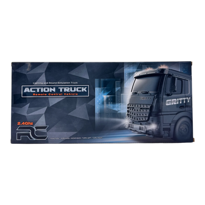 Action RC Dump Truck 2.4GHz Remote Control Vehicle with Lights & Sound for Kids 6+
