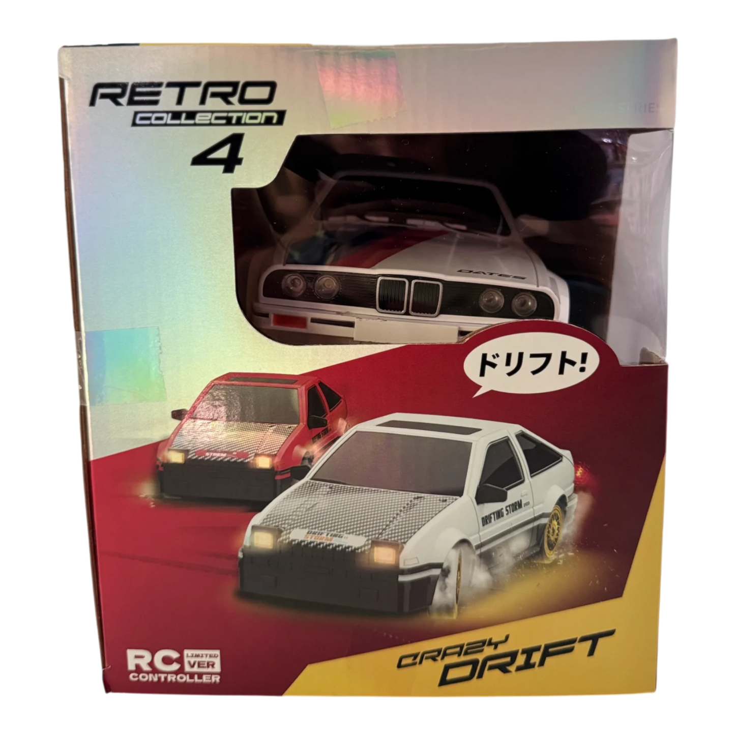 Retro Drift RC Car 4WD 2.4GHz High Speed Racing Car with Neon Lights & Drift Tires