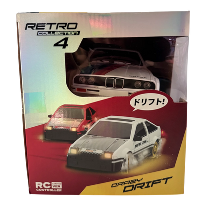 Retro Drift RC Car 4WD 2.4GHz High Speed Racing Car with Neon Lights & Drift Tires