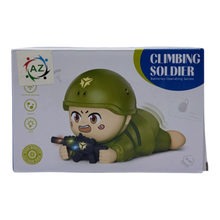 Climbing Soldier Toy with Lights & Sound – Battery Operated Crawling Army Soldier for Kids