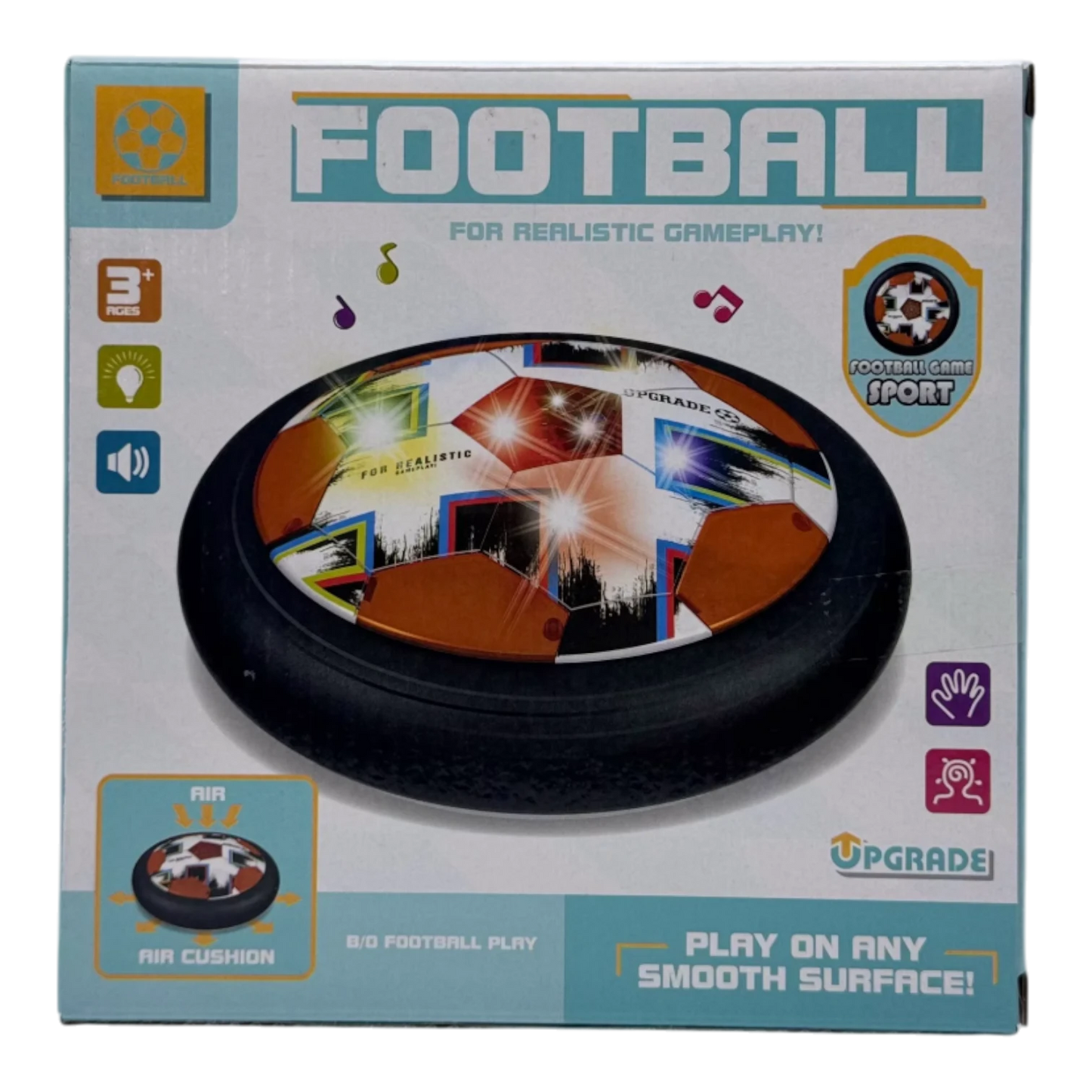 Hover Football Toy with Lights & Music – Air Floating Soccer Ball for Kids Indoor Play