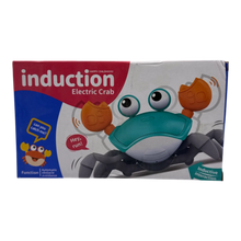 Induction Electric Crab Toy with Lights & Music – Smart Obstacle Avoiding Crawling Crab for Kids