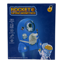 Rocket Saving Money Box for Kids with Coin & Cash Slot | Cute Space Piggy Bank (3+)