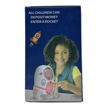 Rocket Saving Money Box for Kids with Coin & Cash Slot | Cute Space Piggy Bank (3+)