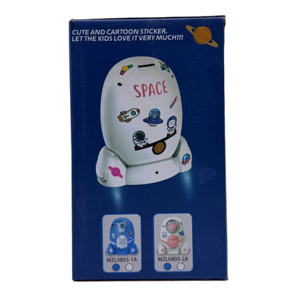 Rocket Saving Money Box for Kids with Coin & Cash Slot | Cute Space Piggy Bank (3+)