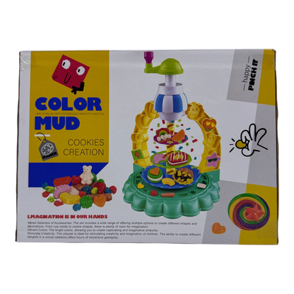 Witkon Color Mud Cookies Creation Play Dough Set for Kids (5 Color Clay Kit)