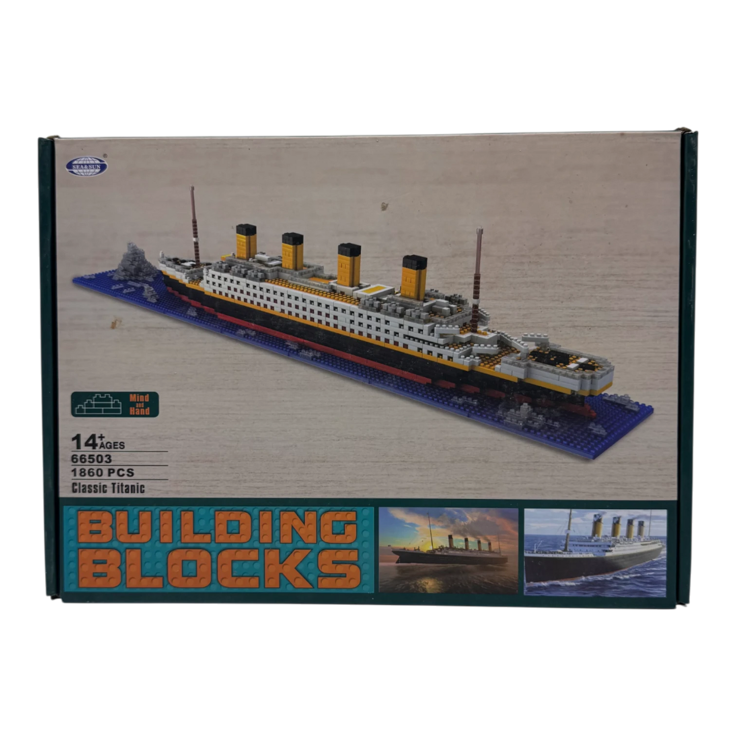 Classic Titanic Building Blocks Set 1860 PCS | DIY Ship Model Construction Toy for Kids & Adults