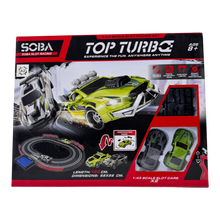 Top Turbo 1:43 Scale Slot Racing Set with 2 Cars & Dual Track | Electric Racing Track Toy